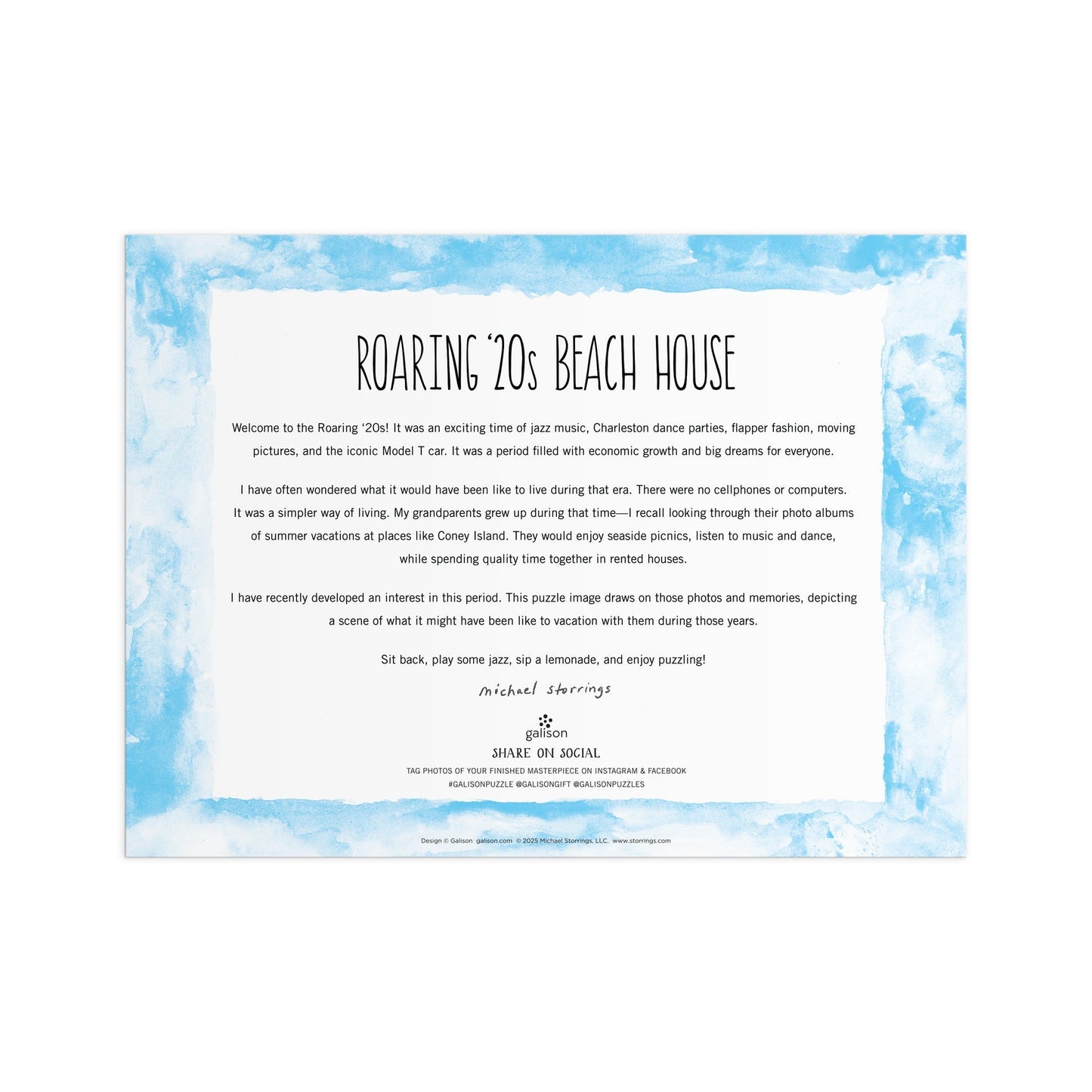 Michael Storrings Roaring 20s Beach House 1000 Piece Puzzle