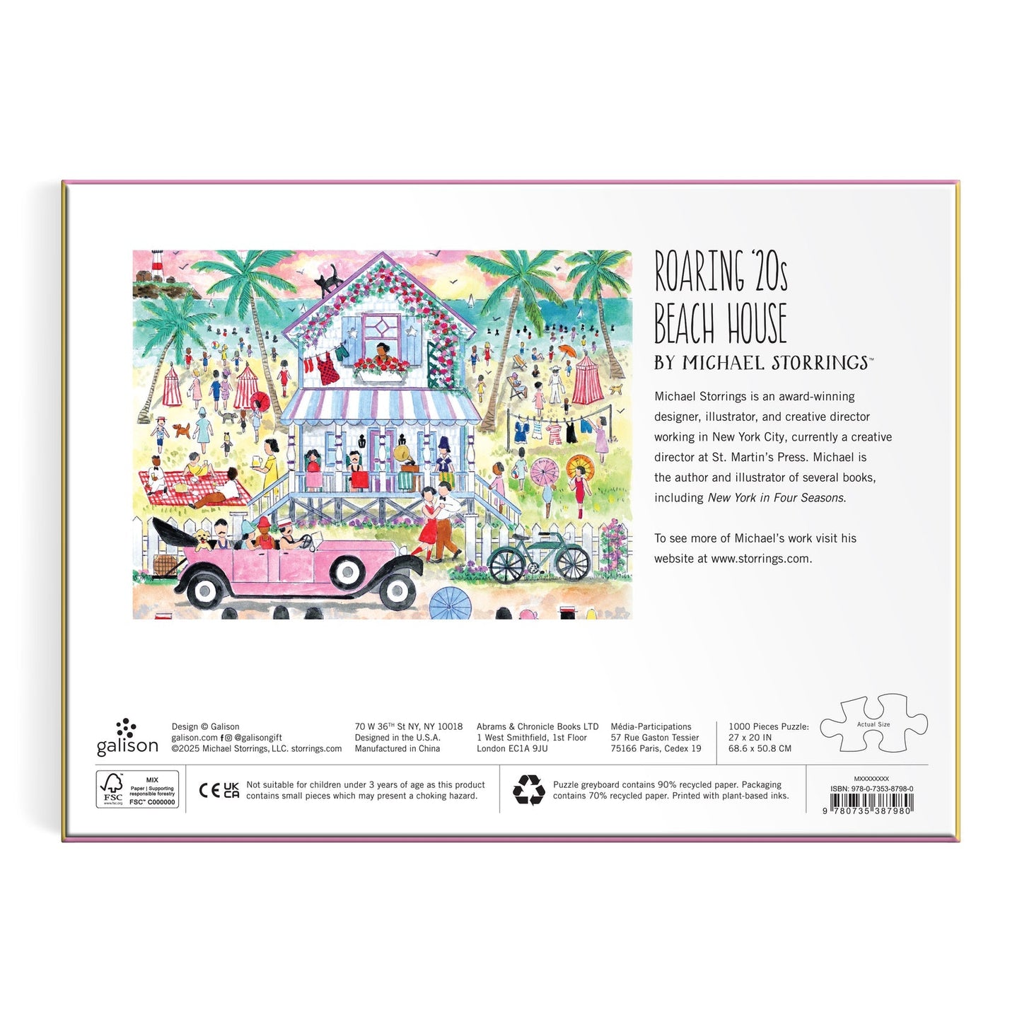 Michael Storrings Roaring 20s Beach House 1000 Piece Puzzle