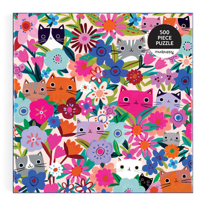 Blooming Cats 500pc Family Puzzle